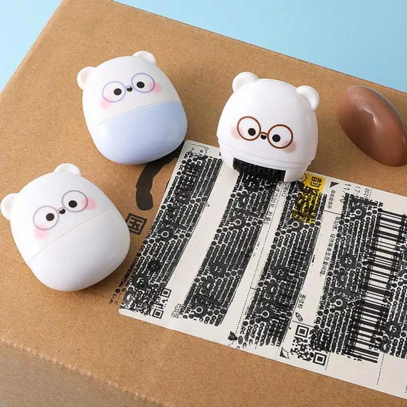 

2023 Identity Protection Roller Privacy Security Seal With Cutter Retractable Express Graffiti Pen Garbled Quick-drying Modifier