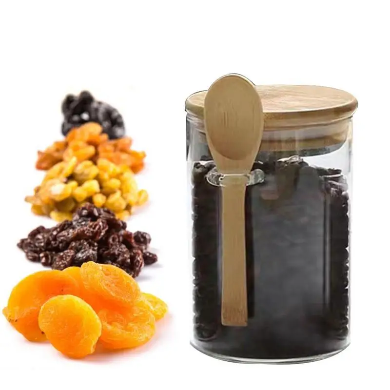 

Overnight Oats Jars Milk Fruit Salad Food Storage Container Glass Breakfast Cup With Lid And Spoon Transparent Jars Kitchen Item