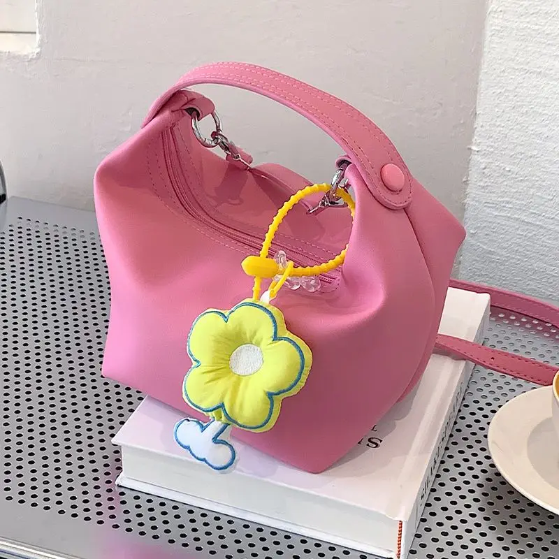 

Pink Foreign Style Girl Hand Bag Female 2023 New Trendy Summer Net Red Hot Style Messenger Bag Fashion Handbag Luxury Crossbody