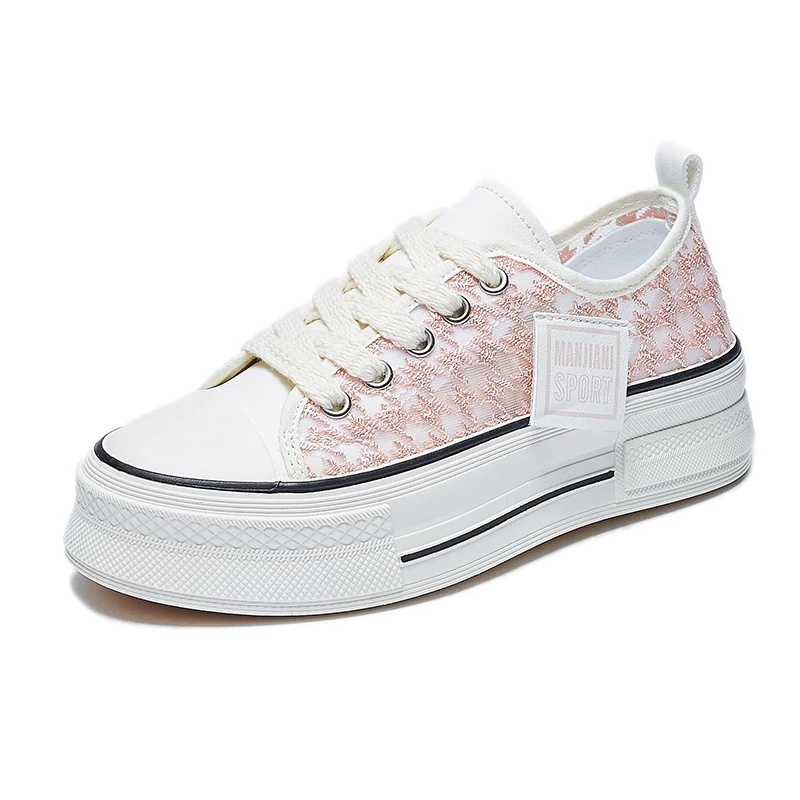 2023 Girls' Canvas Comfortable Board Shoes Women's Casual Sports Shoes Fashion Student Shoes Female Height Increase