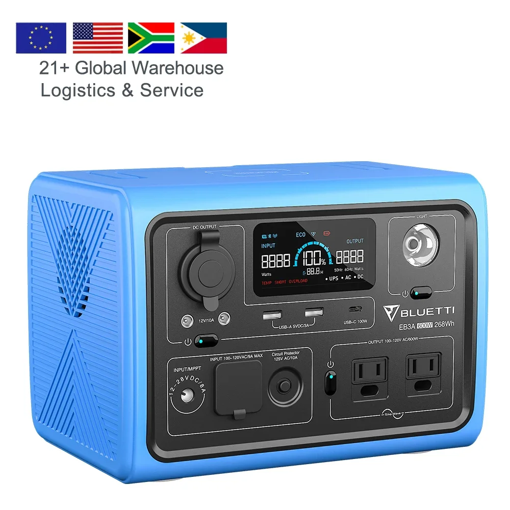 Bluetti Солнечная зарядная литиевая электростанция Аварийная портативная 500 Вт