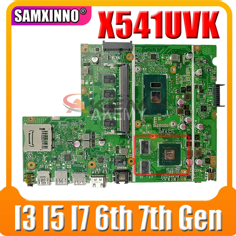 Материнская плата X541UV V2G GT940M GPU I3 I5 I7 6-го поколения 7-го 4 Гб ОЗУ для ASUS X541UJ X541UVK X541U
