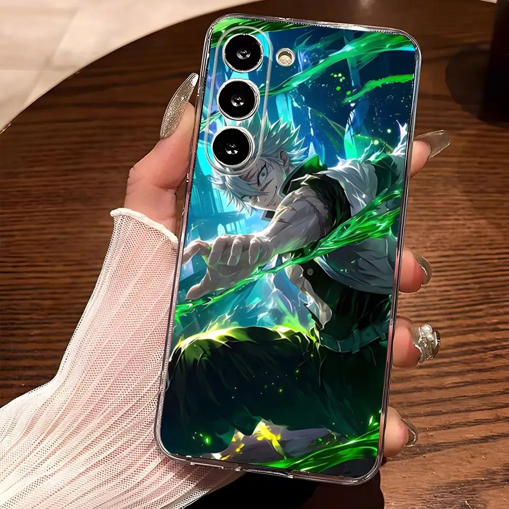 Чехол для телефона Hot Anime D-emons S-layers Samsung S25 S24 Ultra S23 Fe S22 S20 S21 Plus A13 A14 A16 A54 A24 прозрачный