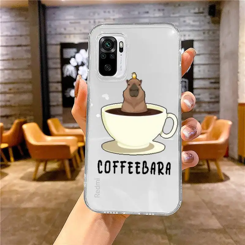 Забавный Прозрачный чехол для телефона с рисунком животных Xiaomi redmi note 12 11 10 7 8 9 4G Φ