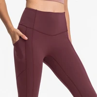 nepoagym sunset 25 women brushed no front seam yoga pants with side pockets buttery soft workout leggings booty tights