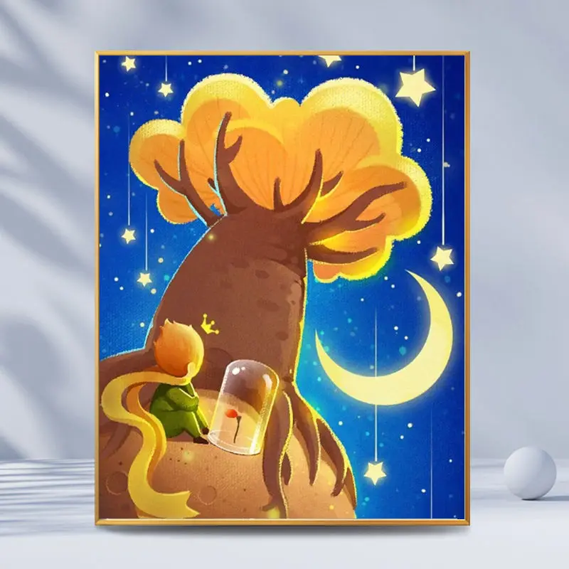 

3949Ann-Tulip diy digital oil painting oil painting acrylic flower painting explosion hand-filled landscape painting