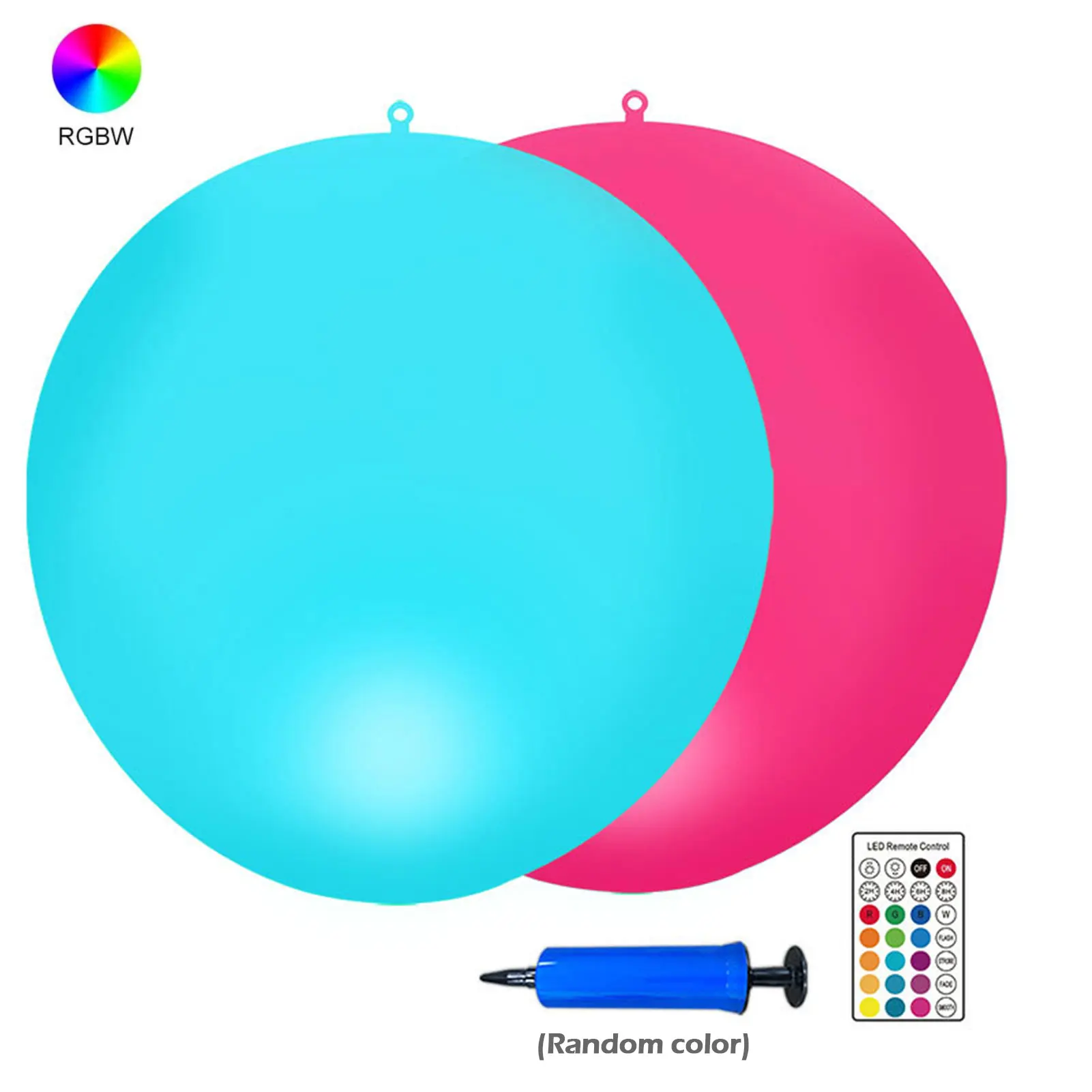

2pcs Inflatable Ball Party Decor Patio Floating Lamp Gift 16 Color Changing Pool Light Solar Powered With Remote Control Garden