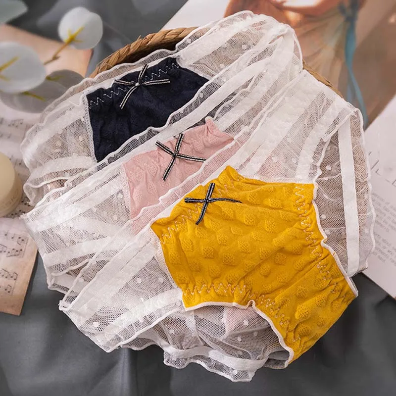 

Roseheart Winter Women Fashion Red Pink Cotton Low Waist Panties Underwear Lingerie Briefs Underpants Brief M L XL Seamless