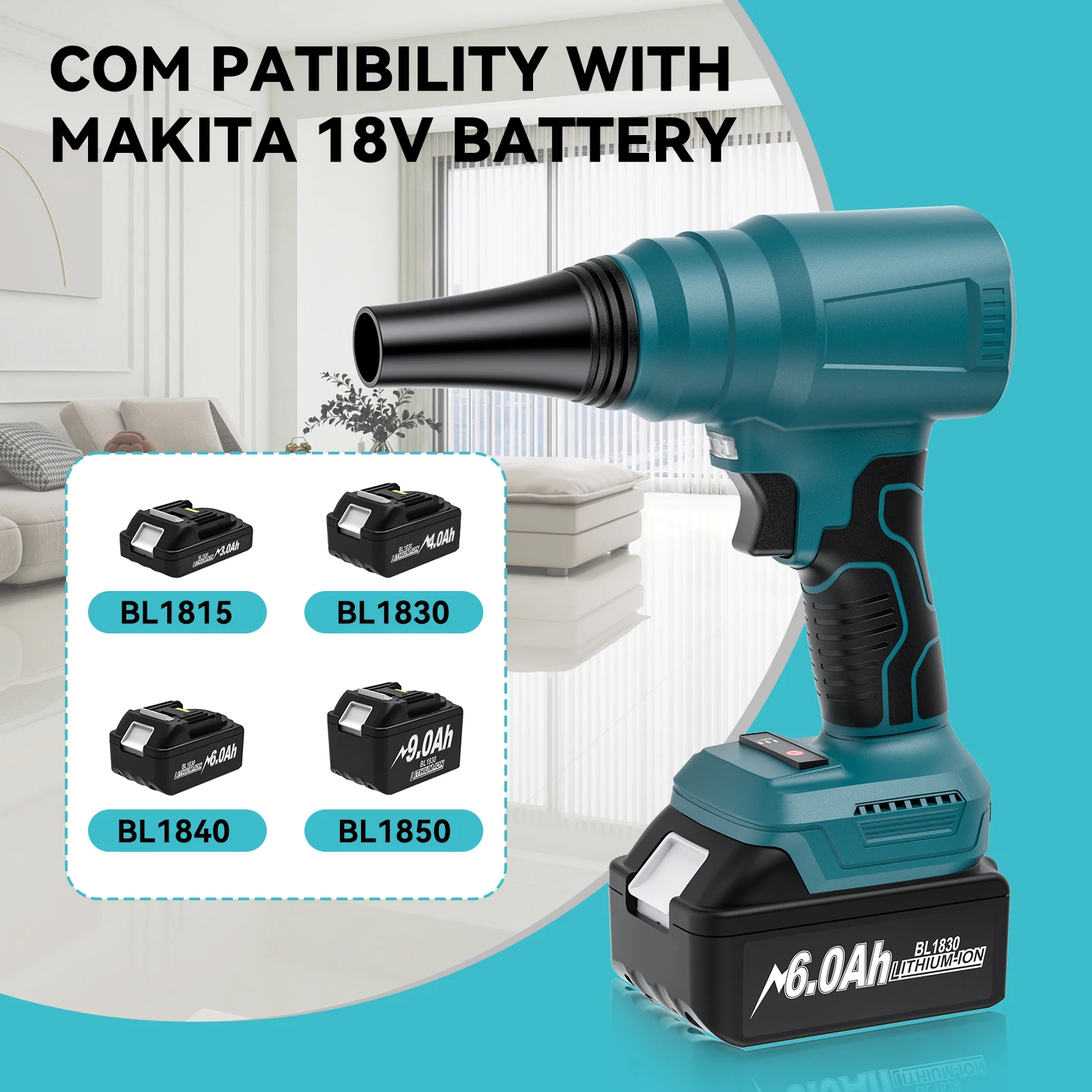 Беспроводной пылесборник для аккумулятора Makita 18 в BL1830 9.0Ah/6.0Ah Электрический BL1840