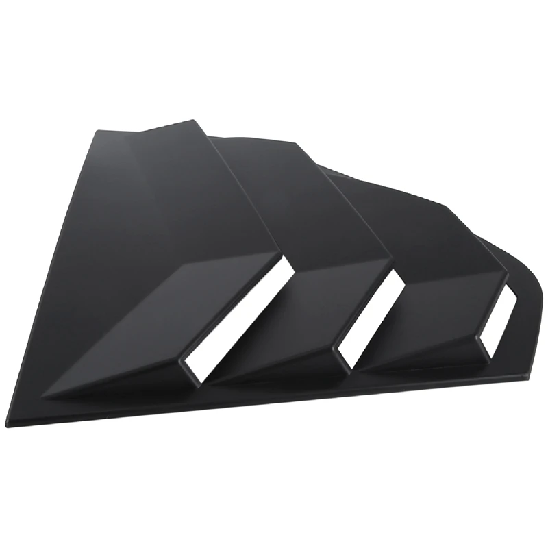 Матовая Черная задняя боковая решетка вентиляции четверти оконного жалюзи