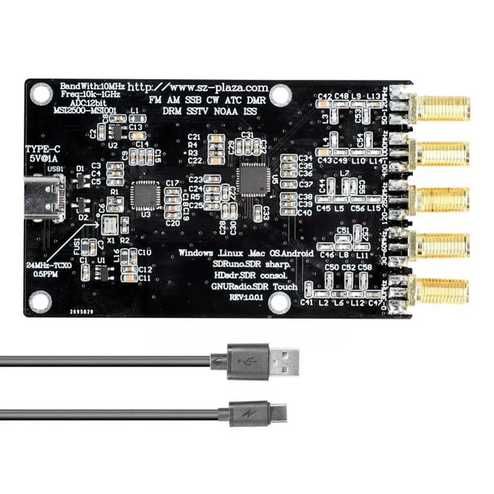 

Msi2500 Msi001 Simplified Sdr Reciver 10khz-1ghz Amateur Diy Receiving Moudle Circuit Accessories Radio Electronic C9d1