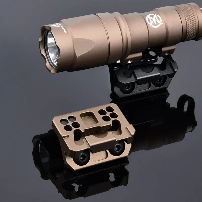 

WADSN Tactical Surefir M600 M300 Light REIN Flashlight Mount Mlok Keymod Metal Base AR 15 Rifle Weapon Scout Light Mount