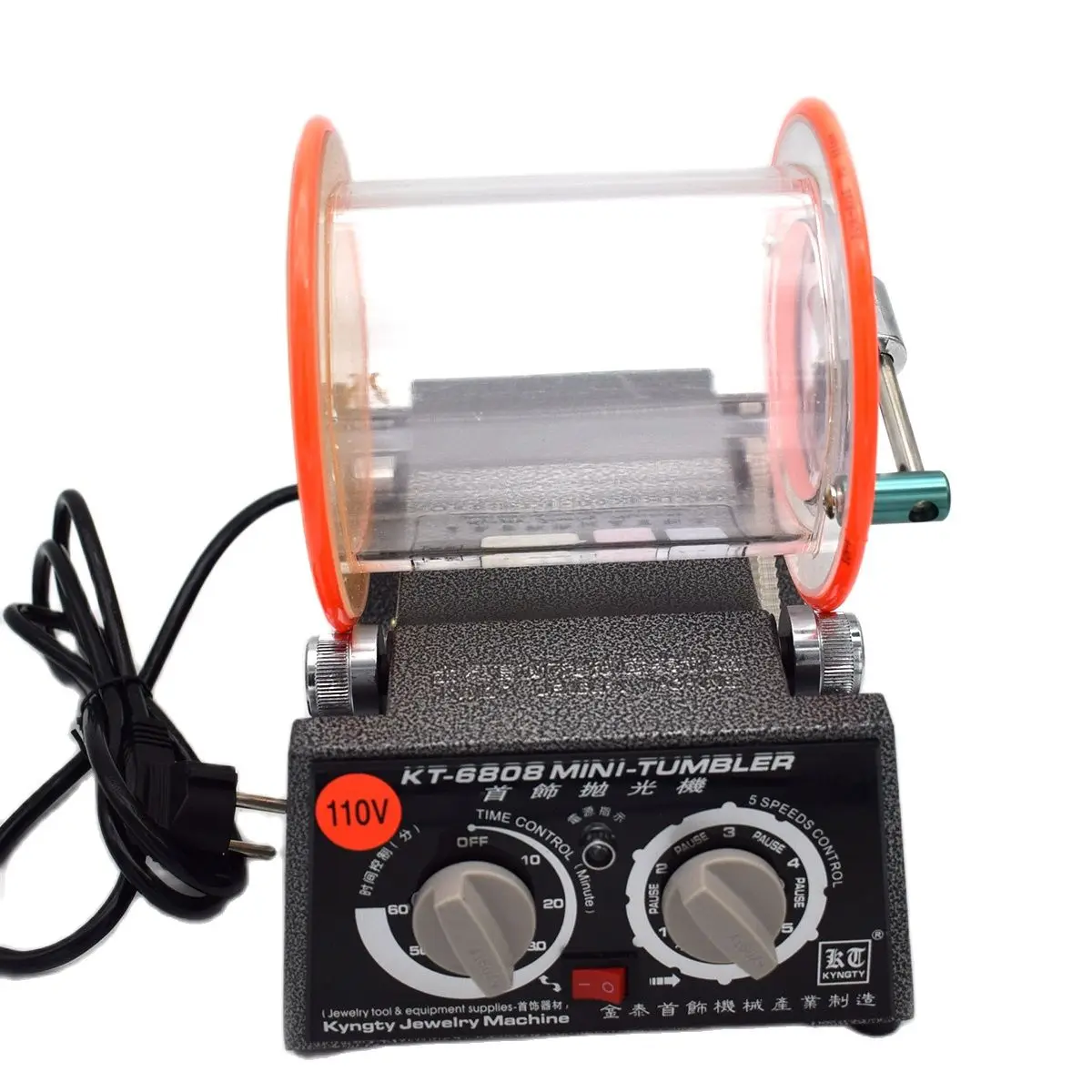 3kg Capacity  Jewelry Rotary Tumbler  KT6808  Jewelry Polisher With 475g Polishing Beads