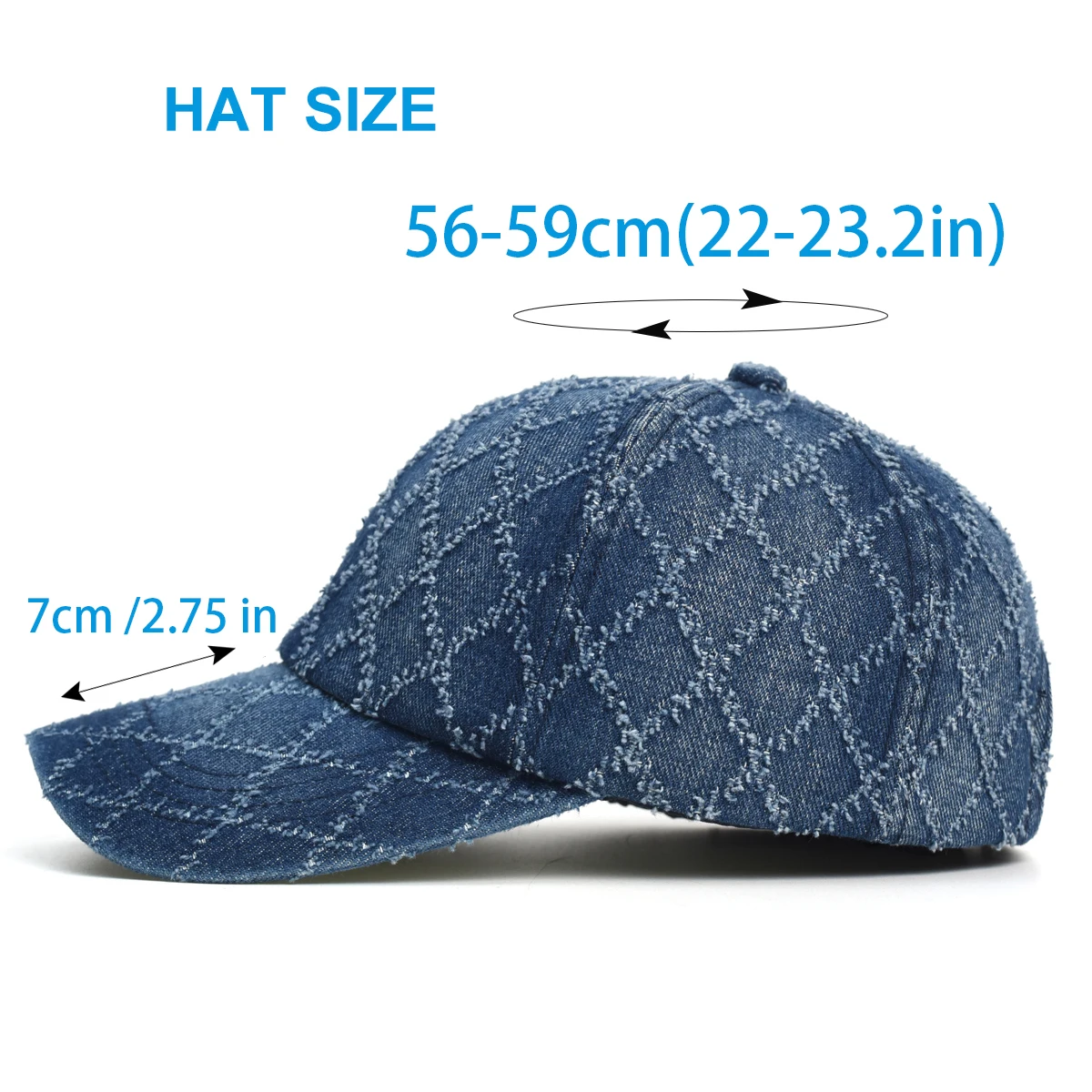 Хлопковая бейсболка в клетку для мужчин и женщин регулируемая винтажная