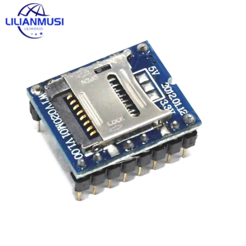 WTV020 WTV020-SD Mini SD карта MP3 звуковой модуль, голосовой модуль для PIC Arduino 2560 UNO R3 WTV020SD-20SS