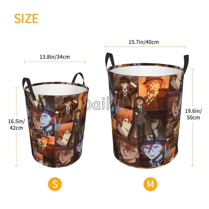 Bungou Stray Dogs Nakajima Atsushi TV Series Chuuya Nakahara Корзина для белья хранения Домашний органайзер