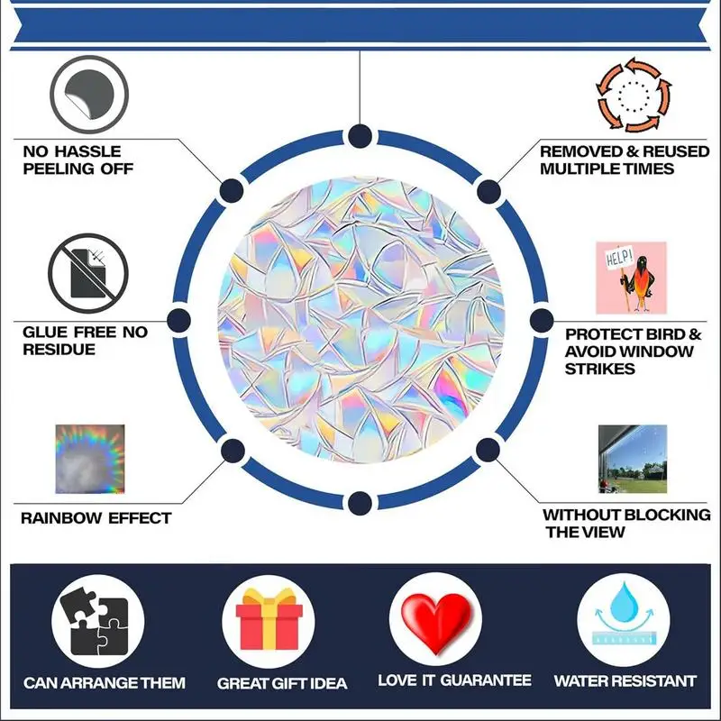 Оконная пленка Морской мир из ПВХ статическая оконная ловец солнца оконные