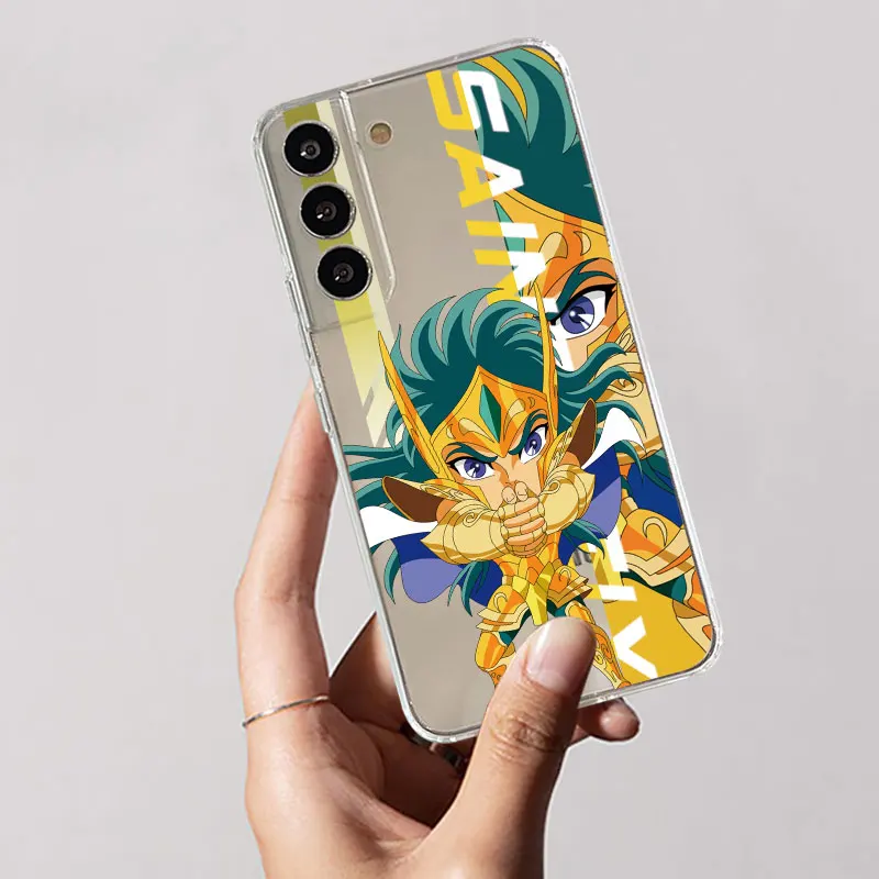 Фото Прозрачный Чехол аниме Saint Seiya для Samsung Galaxy S23 S22 S20 FE S21 S10 S9 Plus Note 20 Ultra 10 Lite, мягкий чехол для телефона из ТПУ №3