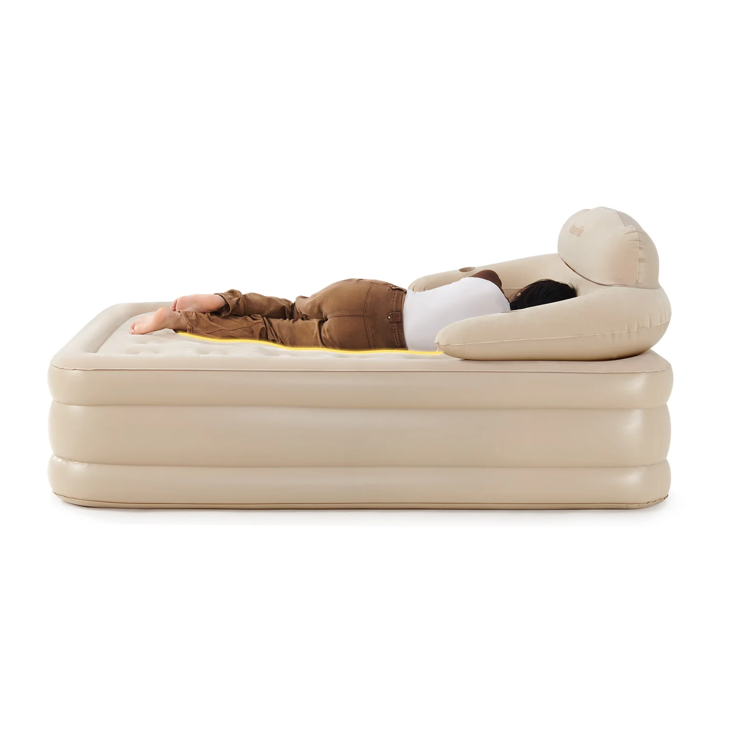 Надувная кровать Naturehike для кемпинга на открытом воздухе со съемной спинкой