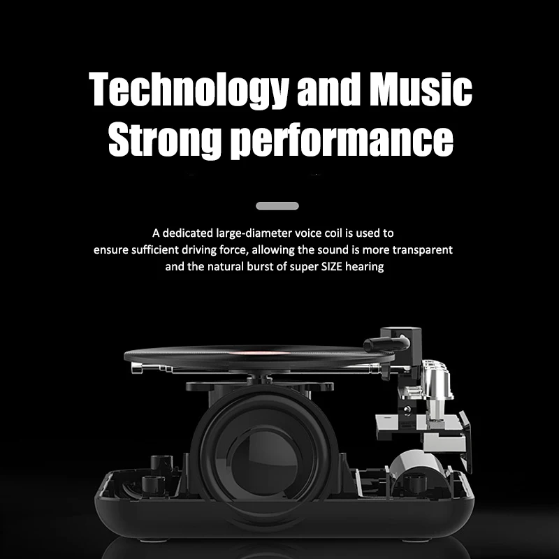 Портативный ретро fm-радио мини радио приемник Bluetooth динамик Виниловый