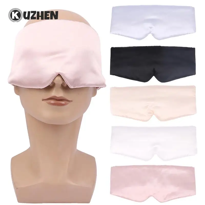 

3D Silk Satin Sleep EyeMask For Sleeping Blindfold Eye Cover Shade Eyes Relax Comfortable Patch Travel Accessories For Men Women