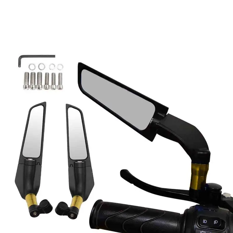 

Зеркало заднего вида, аксессуары для боковых зеркал мотоцикла, регулируемые боковые зеркала заднего вида мотоцикла с углом обзора