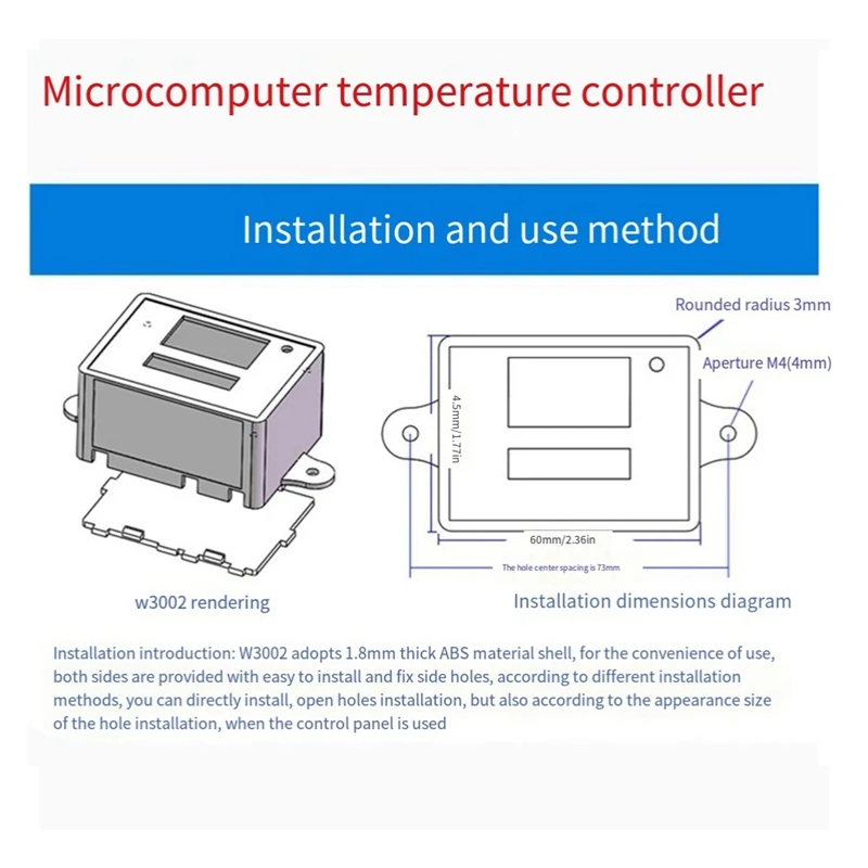 110-220V/1500W XH-W3002 Controller Computerized Digital Temperature Control Switch Intelligent +US Plug