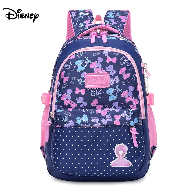 Вместительный школьный ранец Disney для девочек-подростков, дышащий рюкзак для учебников, дорожная сумка