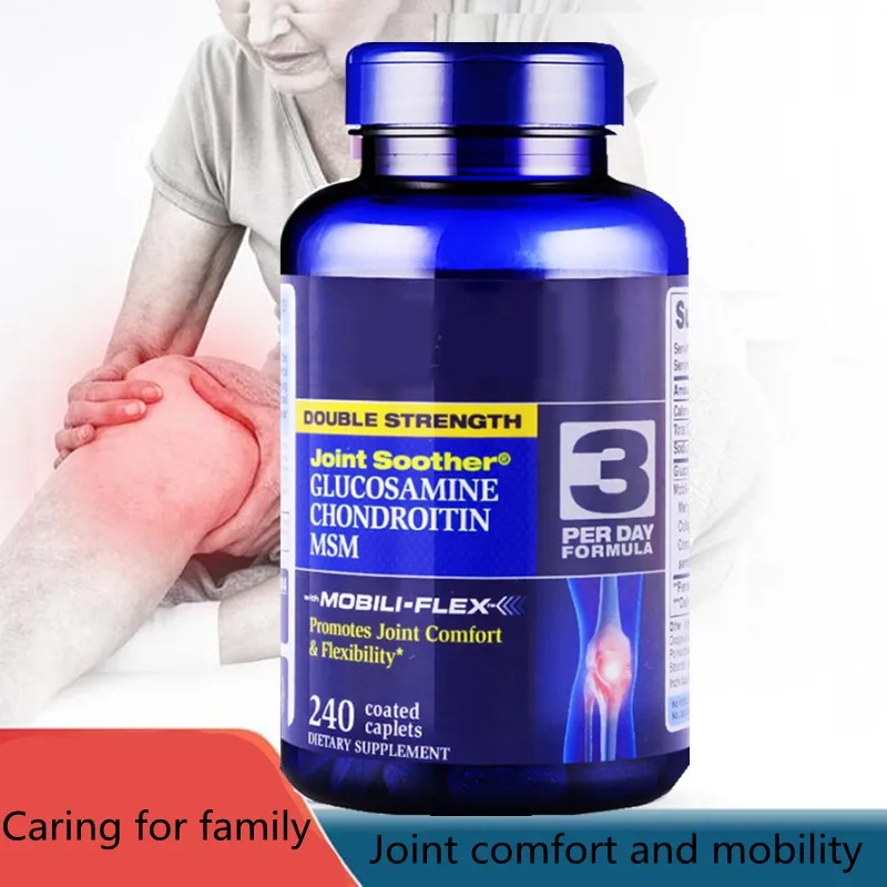 

Double Strength Glucosamine Chondroitin & MSM Joint Soother 240caps/bottle