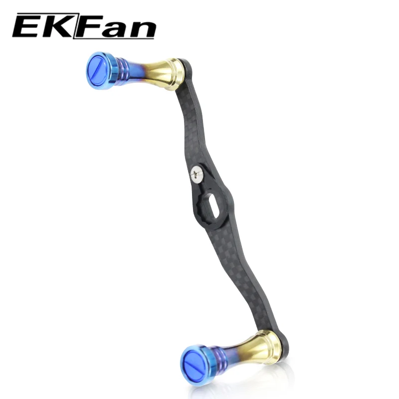 EKfan 105MM Carbon Fiber Fishing Reel Handle Suitable For DAI&SHI TITANIUM Alloy Knobs Baitcasting Reel Fishing Accessory