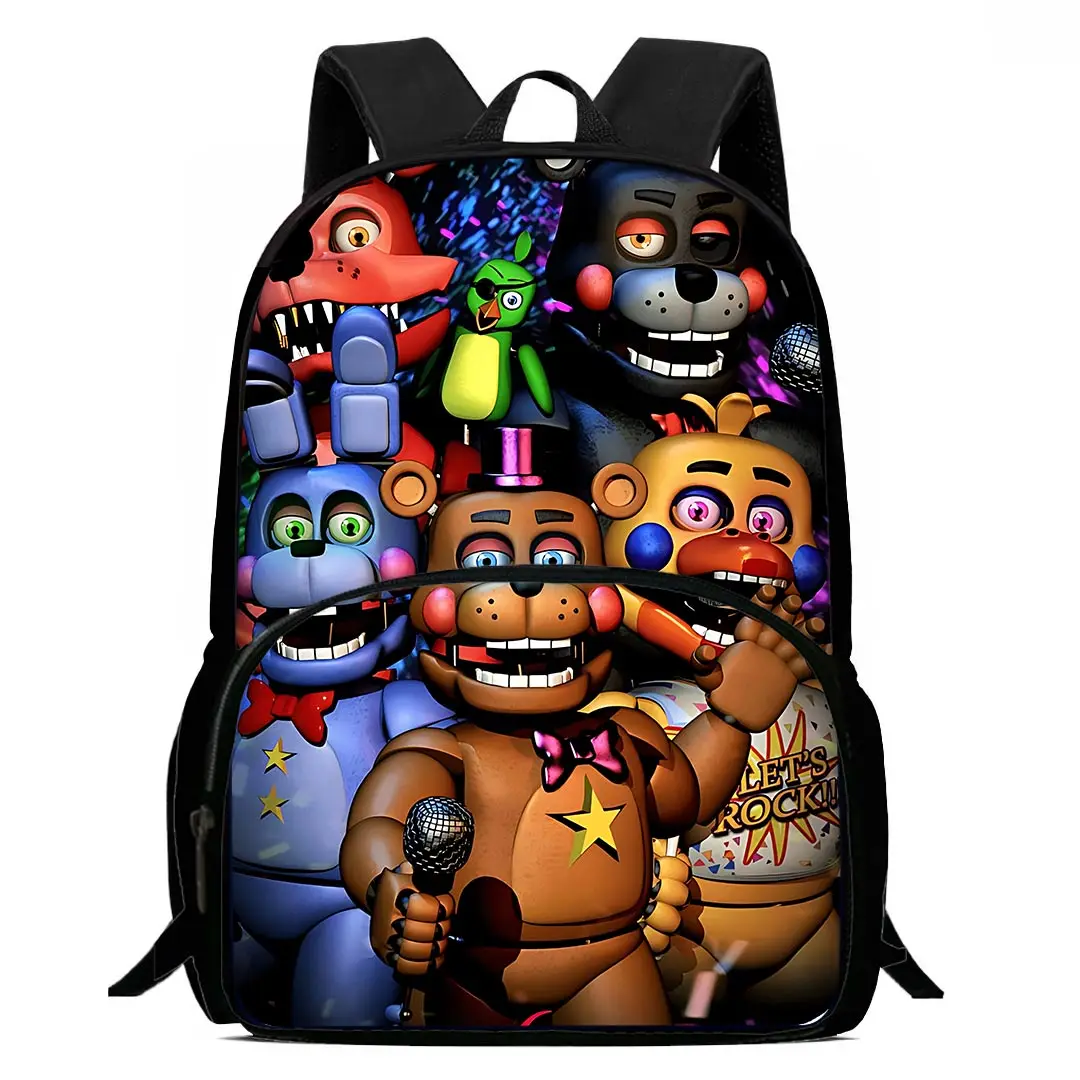 Детские рюкзаки с мультяшным принтом пять ночей у Фредди для мальчиков и девочек