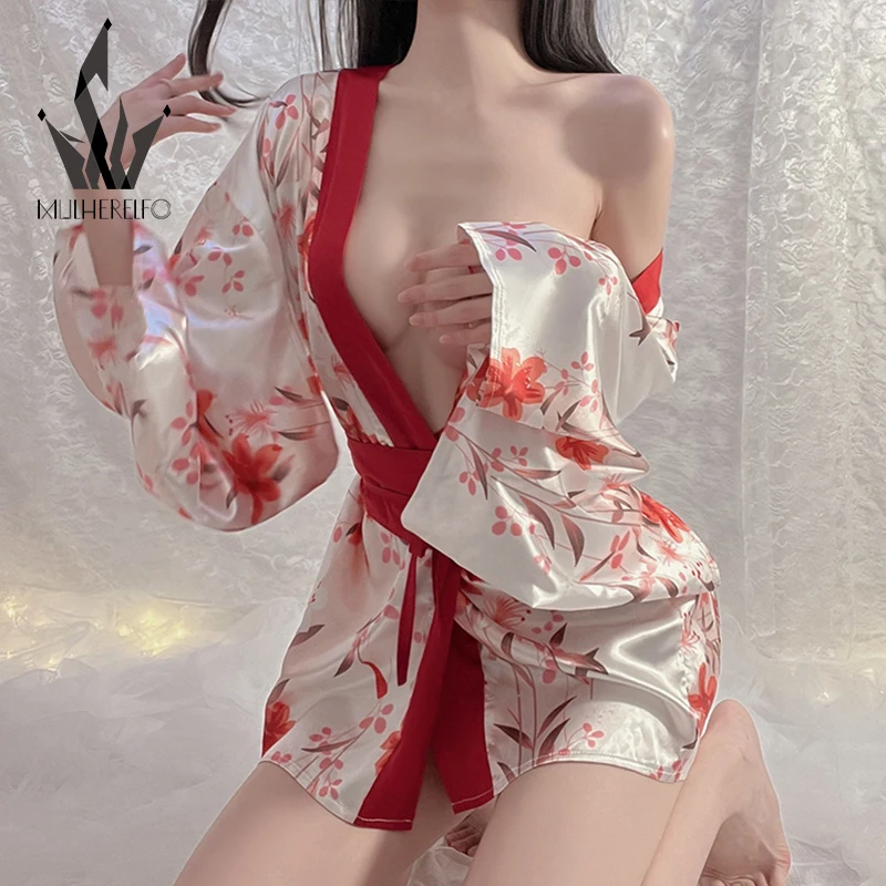 

Экзотическое кимоно Униформа порно женская одежда ультратонкое дышащее удобное чувственное нижнее белье женское сексуальное нижнее белье...