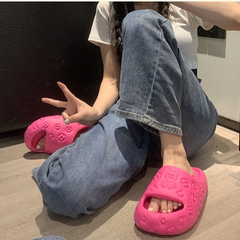 Сандалии и тапочки Youpin из ЭВА с мультяшным милым медведем