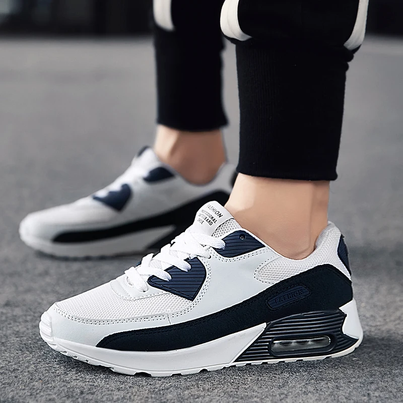 

Trend Casual Men Sneakers Breathable Hard-wearing Couple Athletic Shoes Quality Lace-up Walking Shoes Outdoor Comfort Anti-skid