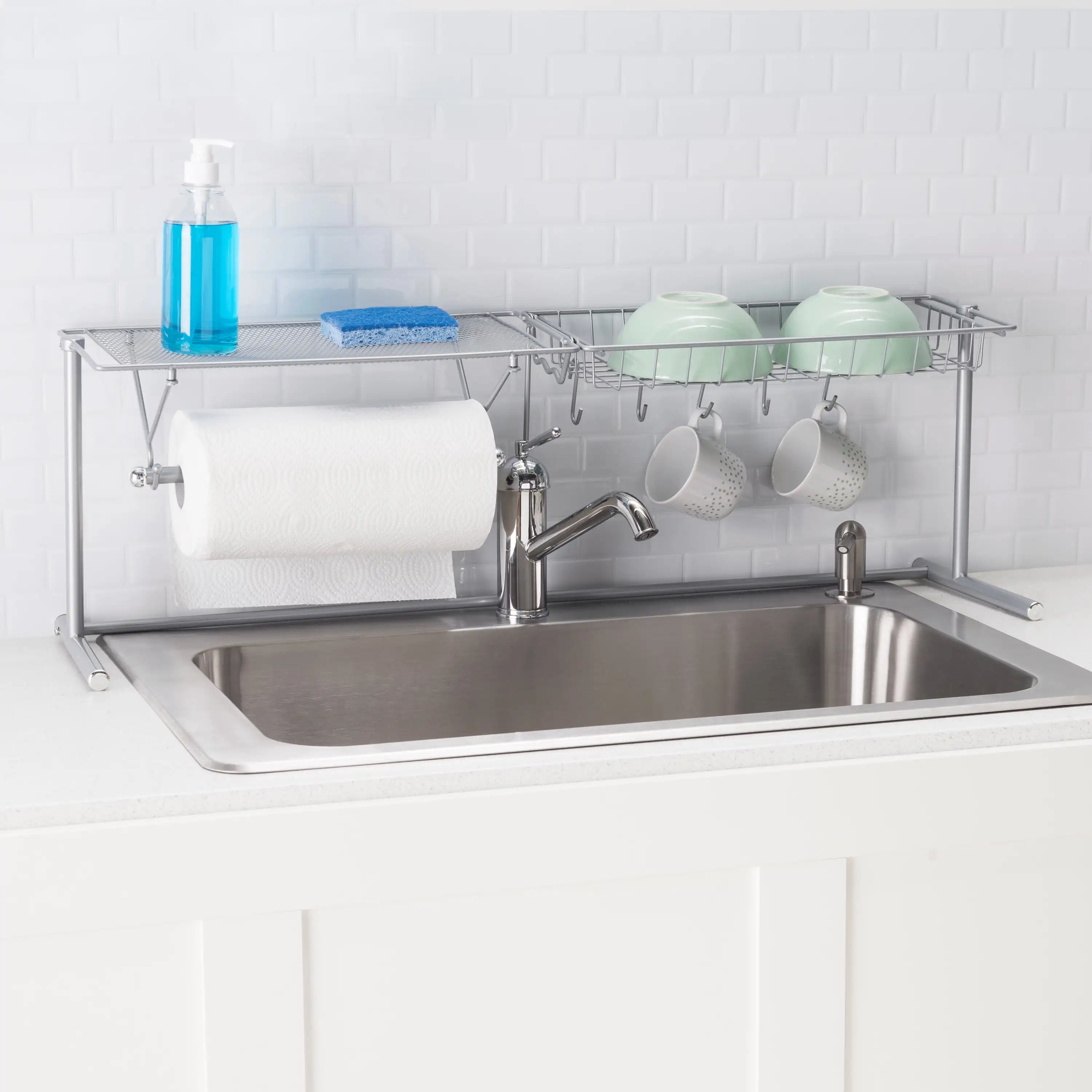 

Over the Sink Counter Kitchen Station, Chrome