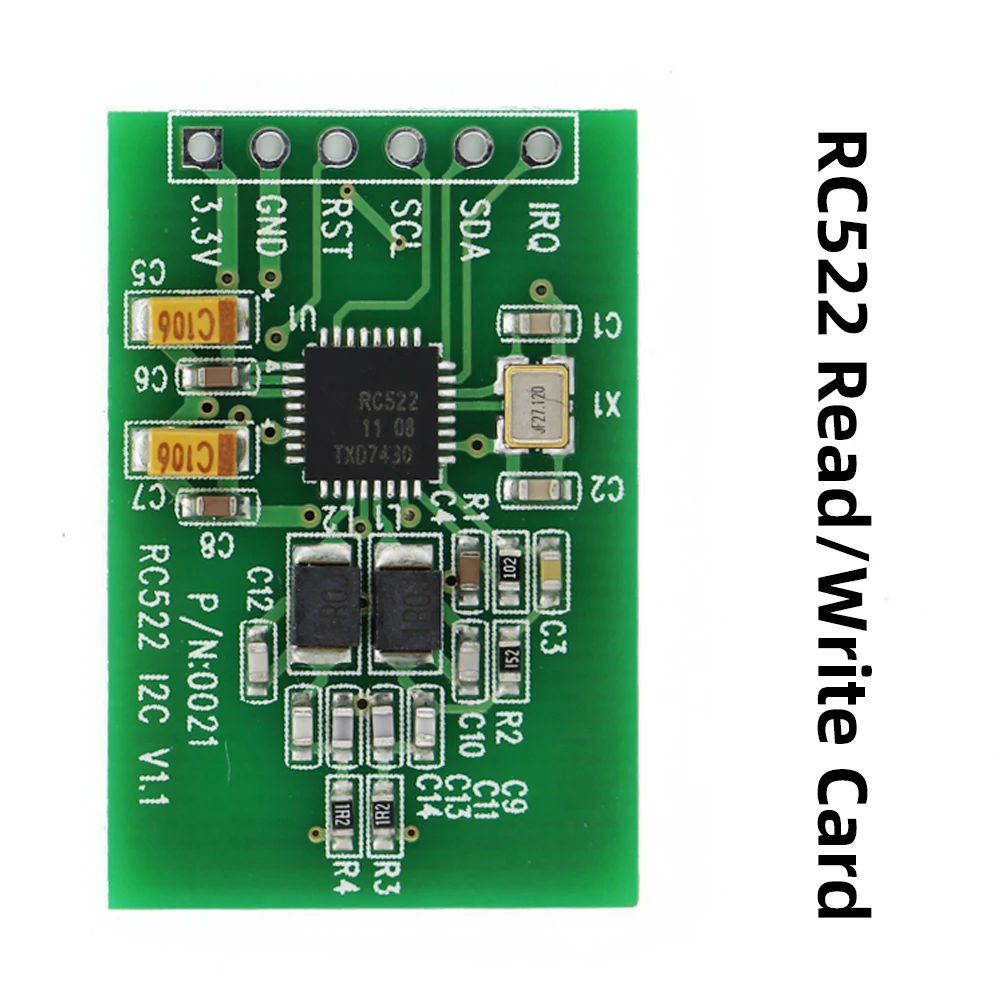

Модуль датчика радиочастотной идентификации RC522, устройство считывания карт, записывающий модуль I2C IIC SPI интерфейс IC карта, модуль датчика р...