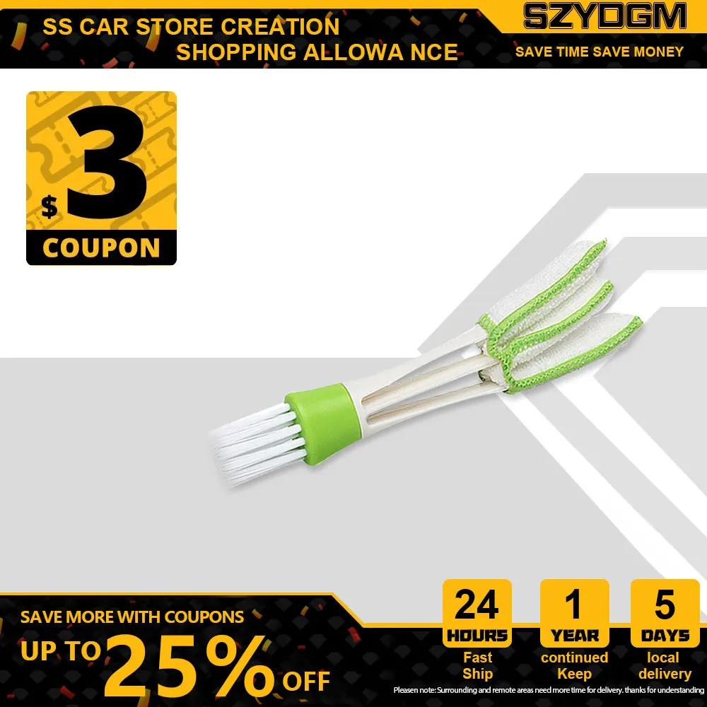 

Car Care Multifunction Car Cleaning Brush For Car Air Conditioner Vent Slit Clean Computer Clean Tools Blinds Duster Car Washer