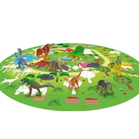 dinosaur toy figure with playmat realistic dinosaur figures activity play mat create a dino world triceratops kids perfect