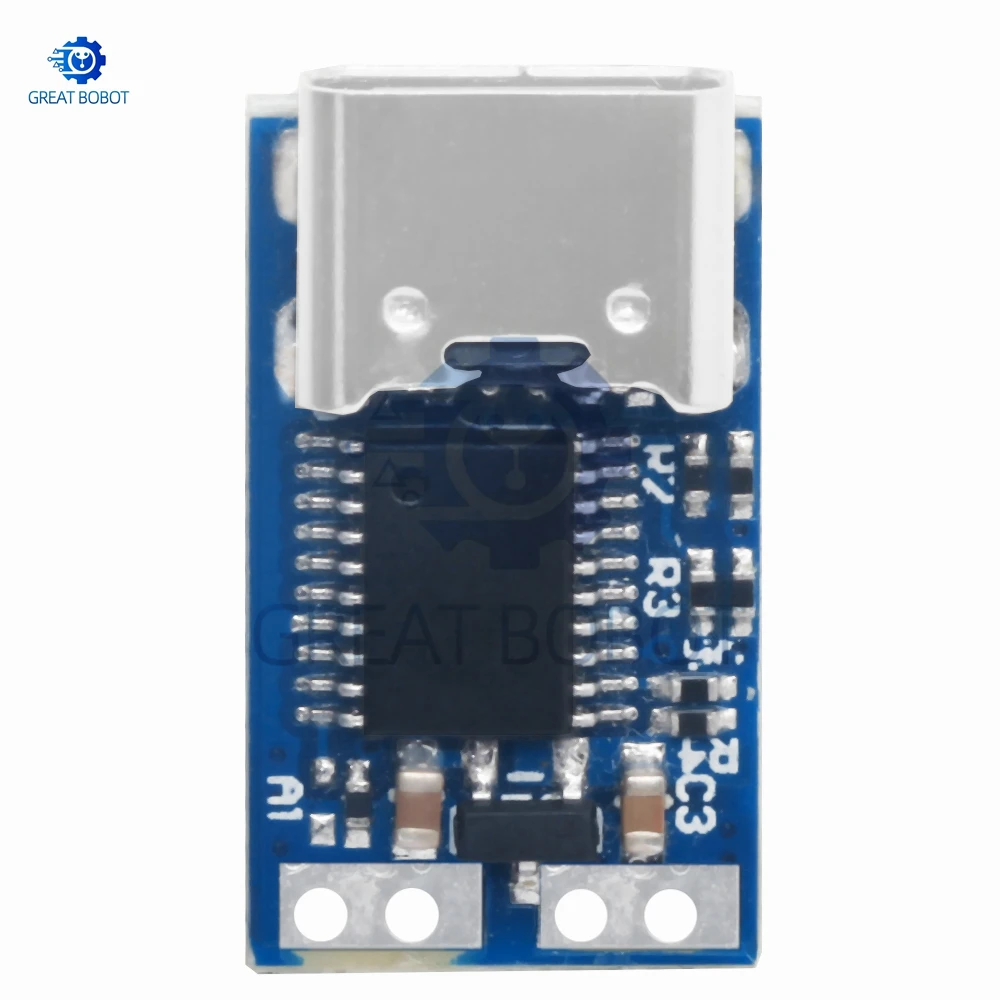 Фото DC004-PD Триггерный модуль USB-C (PD3.0/PPS/QC4+) — программируемая приманка 3–21 В, 5 А с кабелем электронного маркера мощностью 100 Вт для блоков питания ноутбука №3