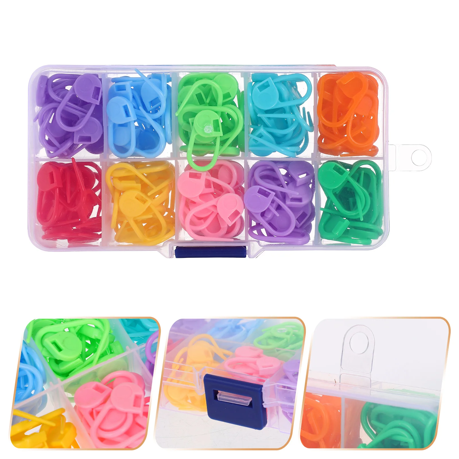 

Markers Crochet Knittingmarker Crocheting Diy Holders Colorful Knit Crafts Clips Holder Needle Maker Quilting Makers Buckles Kit
