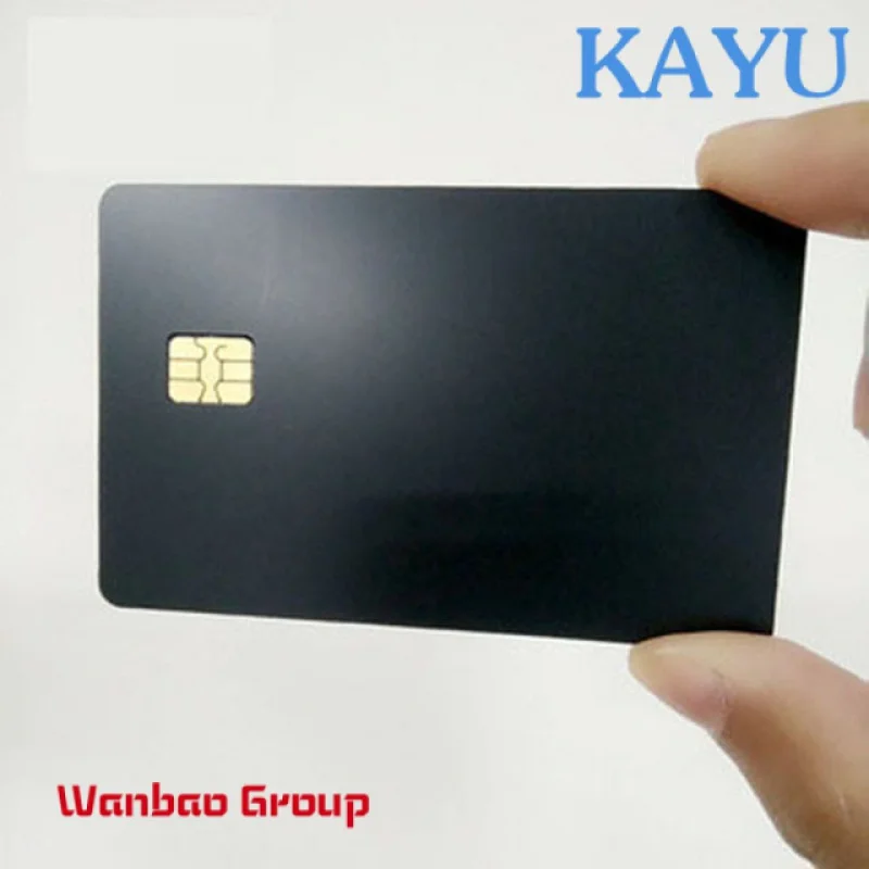 0.8mm Plain Blank Stainless Steel Metal Credit Card Bank ATM Card With Chip Slot For Further Customization