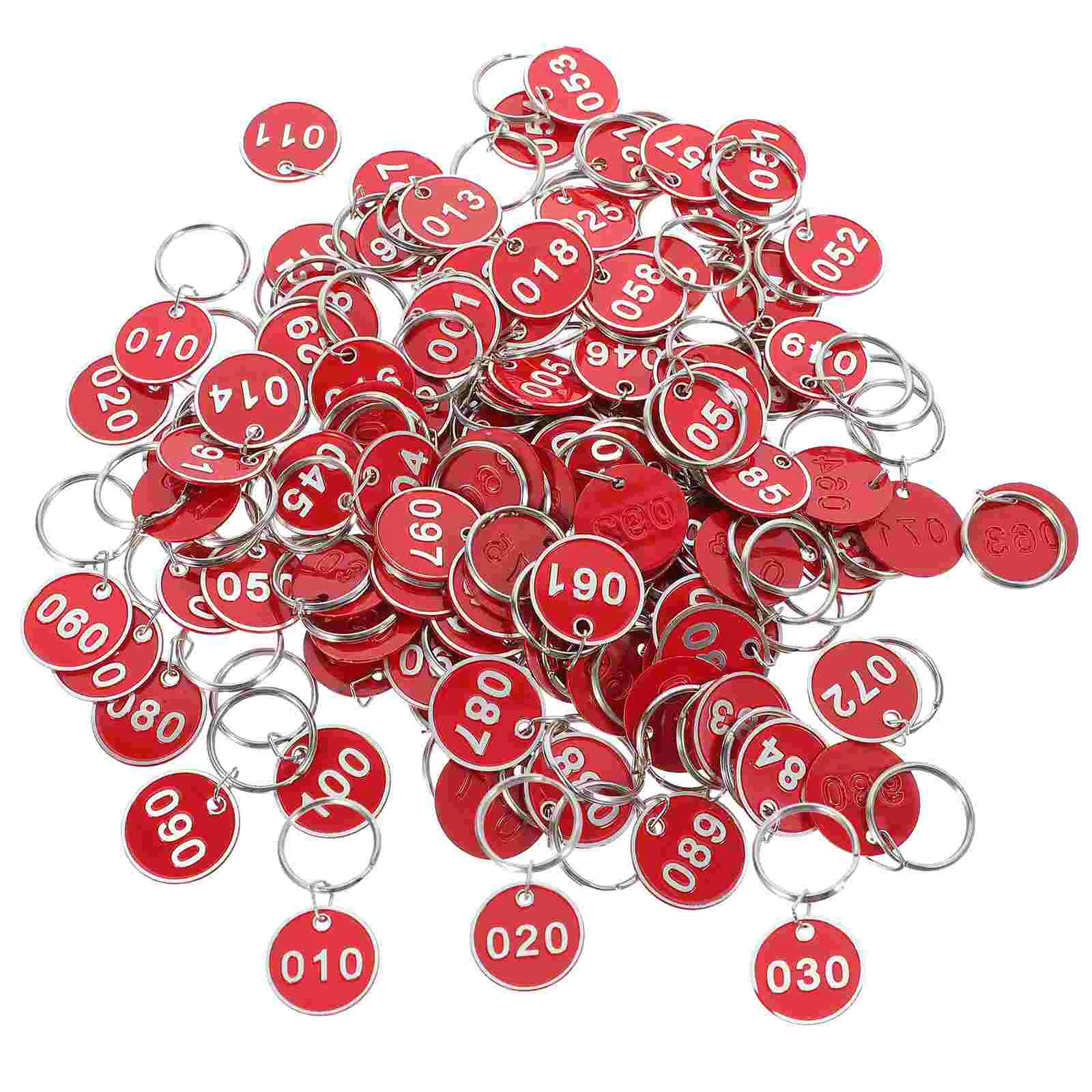 

100Pcs Convenient Key Tags Number from 1 to 100 Sauna Storage Number Tags
