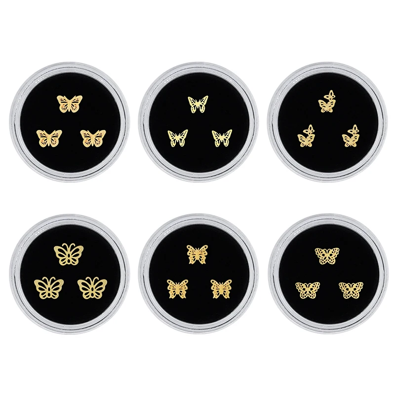 

3pcs Fashion Teeth Gems Butterfly Heart Beauty Dental Crystal Tooth Jewelry Ornaments with Box Tooth Gems Jewelry Gem Decoration
