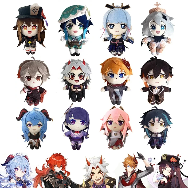 

Anime Game Genshin Impact Ayaka Hu Tao Scaramouche XIAO Morax Tartaglia Ayato Plush Doll Pillows Cosplay Cartoon Plush Kids Gift