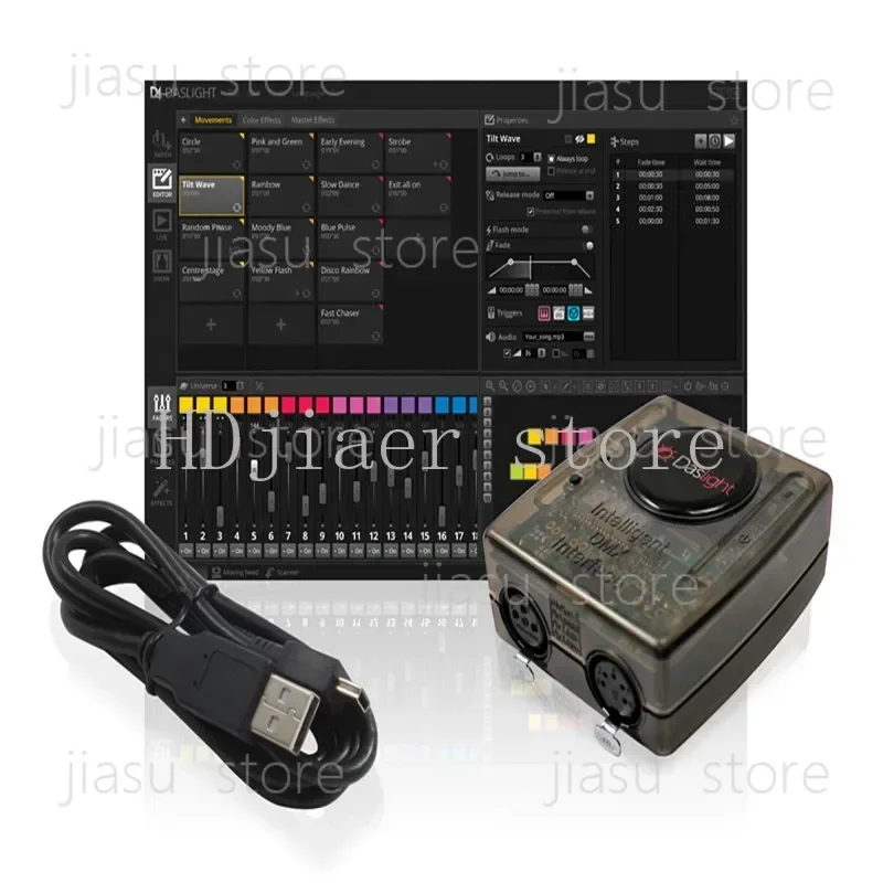 Компьютерный контроллер для сценического освещения DVC4 GZM Daslight, USB-подключение, система Win, dmx512 (art.: 3920da4af4a45) - 3920da4af4a45