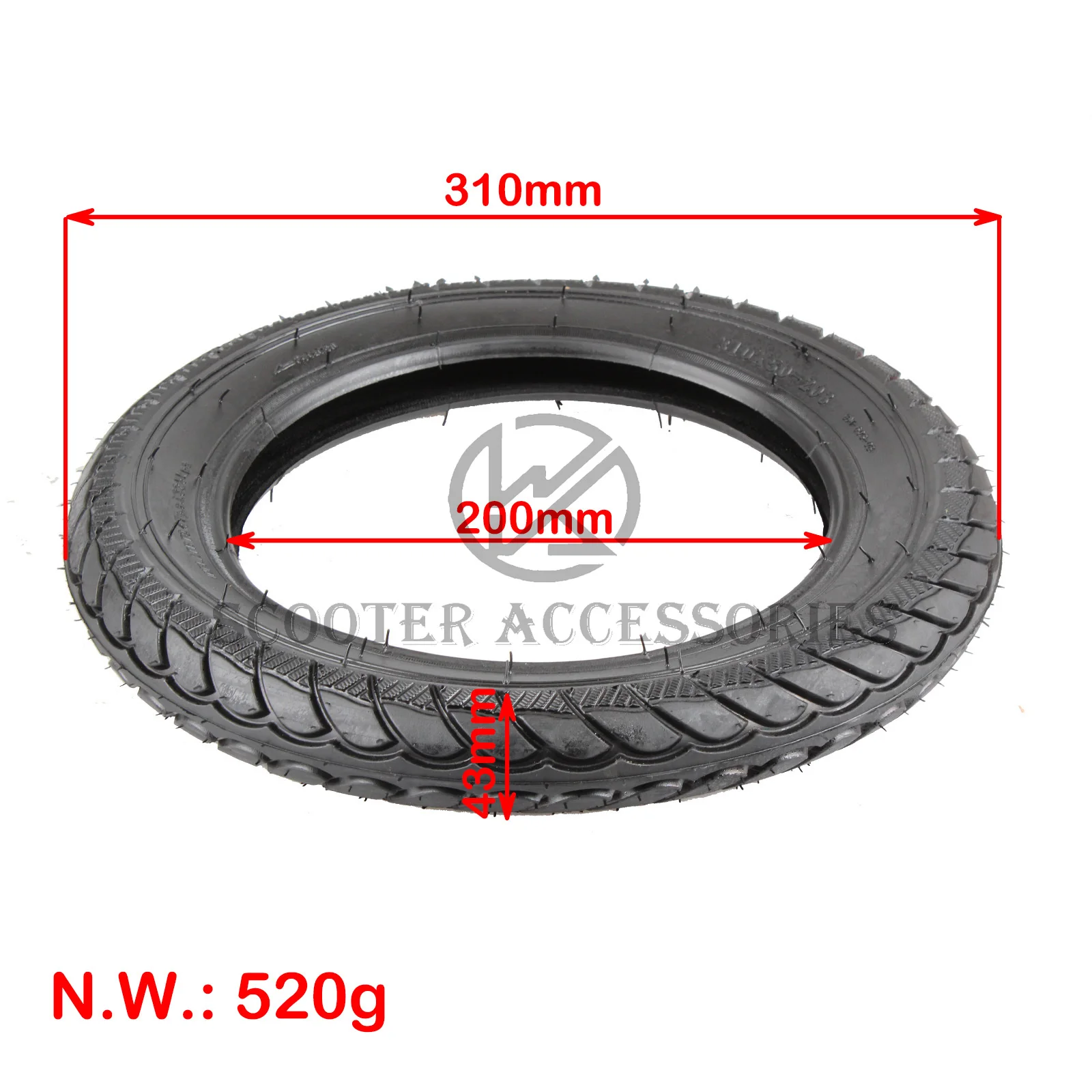 Аксессуары для электрических инвалидных колясок 12-дюймовые внутренние и внешние