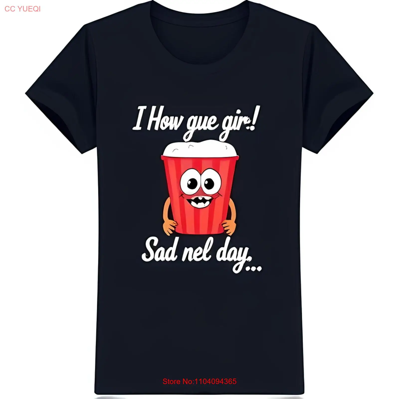 Забавная черная футболка с рисунком кубки из мультфильма: Я говрите перифе Gir и