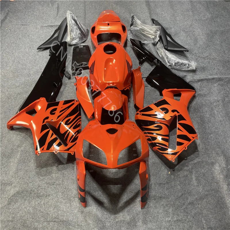 

Комплект обтекателей ABS для CBR600RR F5 2005-2006 CBR 600RR CBR 600 05 06, Пластиковые обтекатели для мотоциклов оранжевого и черного цвета