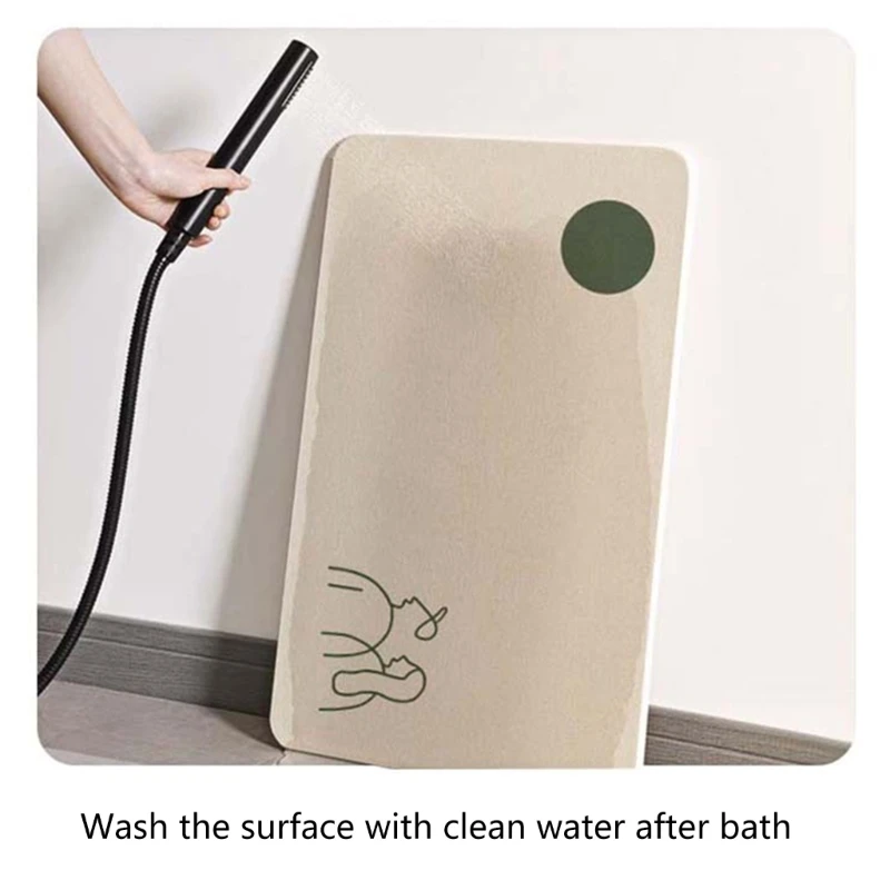 Стильный нескользящий коврик для ванной с рисунком животных удобный KXRE