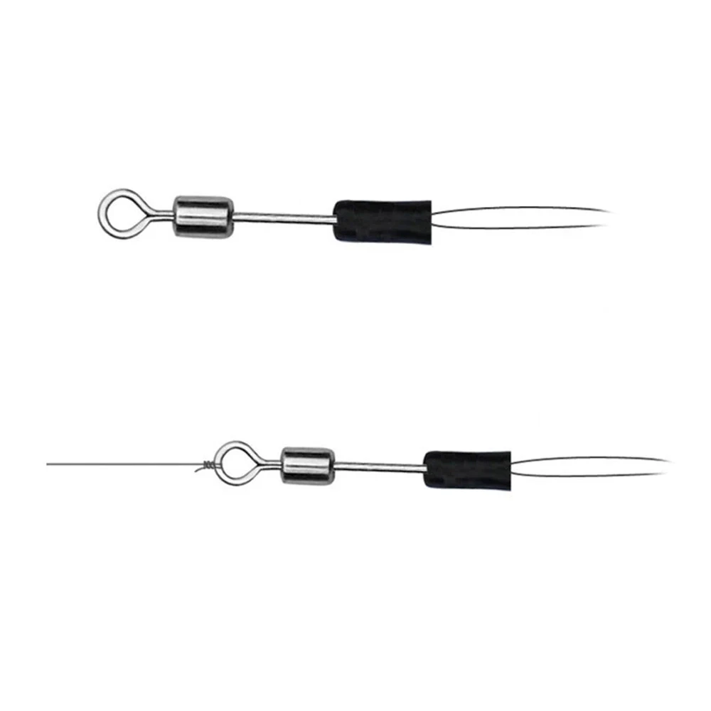 30/50 шт./лот рыболовные вертлюжки леска быстрое звено рыболовный крючок твердые